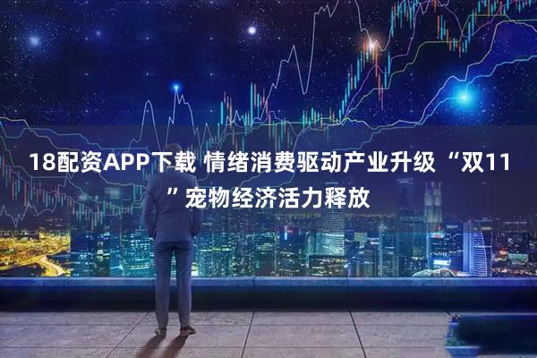 18配资APP下载 情绪消费驱动产业升级 “双11”宠物经济活力释放
