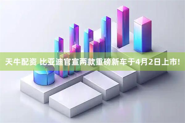 天牛配资 比亚迪官宣两款重磅新车于4月2日上市!