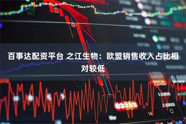 百事达配资平台 之江生物：欧盟销售收入占比相对较低