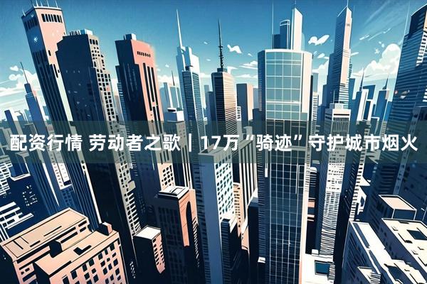 配资行情 劳动者之歌｜17万“骑迹”守护城市烟火